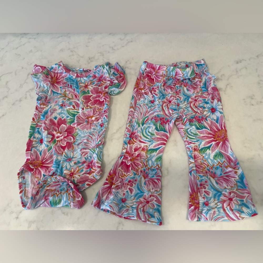Posh Peanut Marina flare pant set